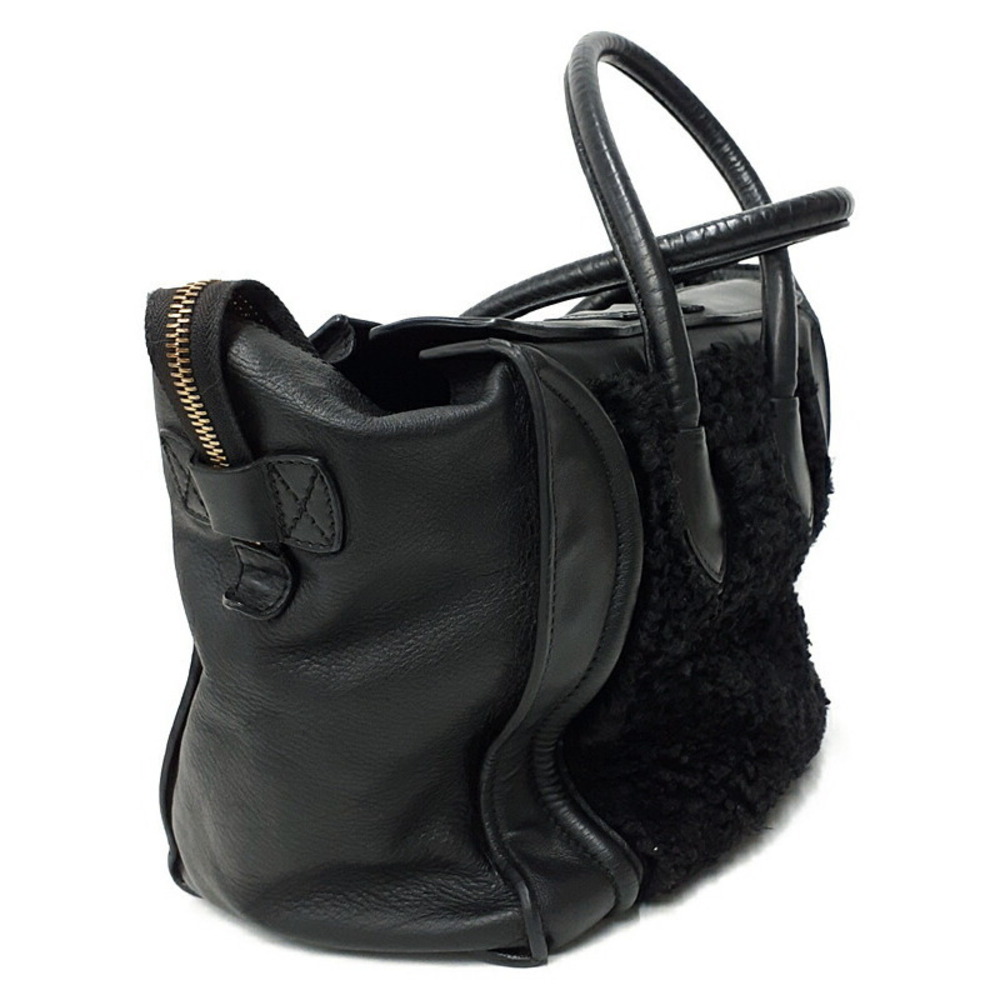 Celine Shopper Tote Shoulder Leather Calfskin Handbag - Picture 2 of 9